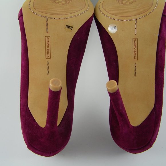 VINCE CAMUTO Women's High Heel Purple Pump Size 10 M Suede Leather VC- Rallien - Picture 9 of 10